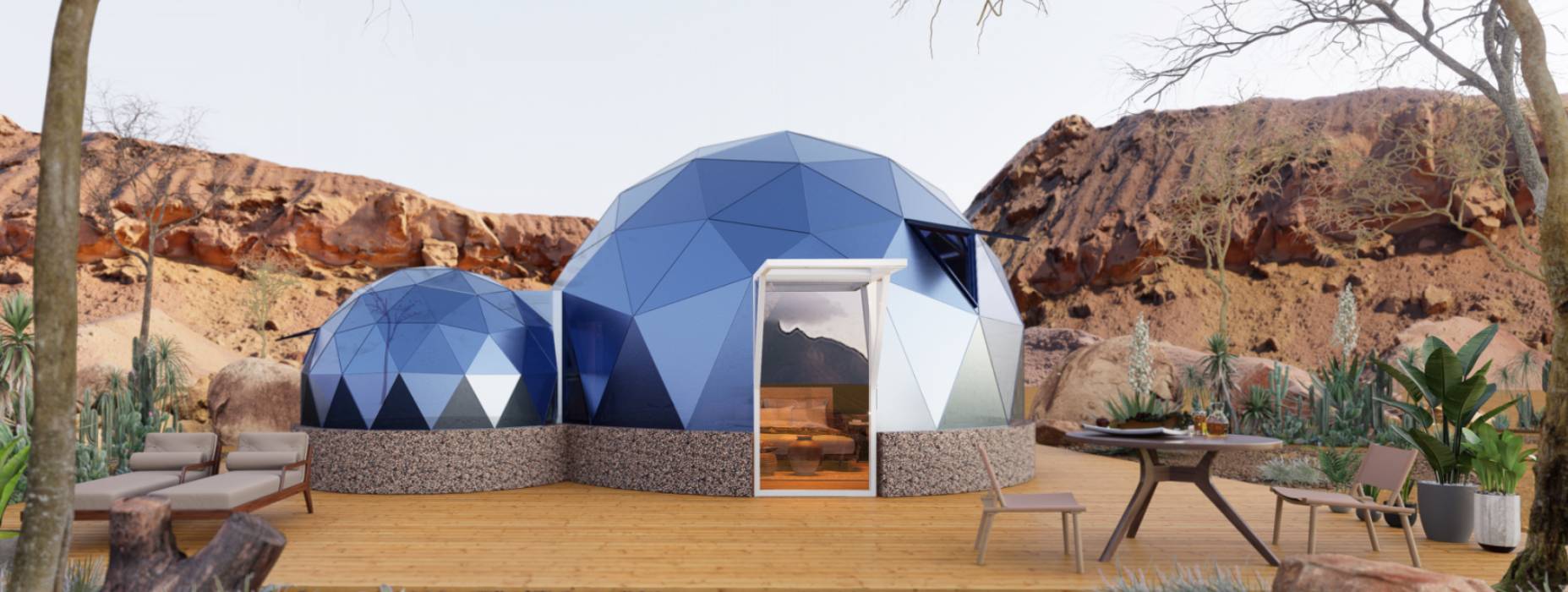 林甸县球形智能光伏玻璃星空房